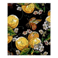 Embroidery Blossoming Lemons Butterfly Seamless Pattern Shower Curtain 60  X 72  (medium)  by Ket1n9