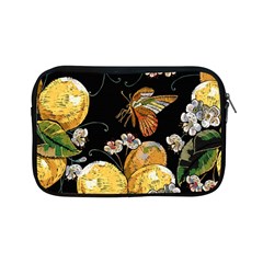 Embroidery Blossoming Lemons Butterfly Seamless Pattern Apple Ipad Mini Zipper Cases by Ket1n9