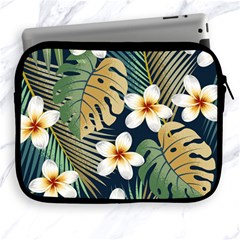 Seamless Pattern With Tropical Strelitzia Flowers Leaves Exotic Background Apple Ipad 2/3/4 Zipper Cases by Ket1n9