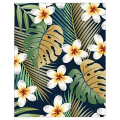 Seamless Pattern With Tropical Strelitzia Flowers Leaves Exotic Background Drawstring Bag (small) by Ket1n9