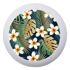 Seamless Pattern With Tropical Strelitzia Flowers Leaves Exotic Background Dento Box With Mirror by Ket1n9