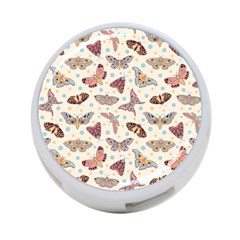 Pattern With Butterflies Moths 4-port Usb Hub (one Side) by Ket1n9