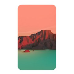 Brown Mountain Illustration Sunset Digital Art Mountains Memory Card Reader (rectangular) by Cendanart