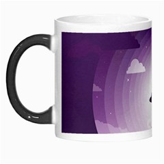 Ufo Illustration Style Minimalism Silhouette Morph Mug by Cendanart