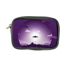 Ufo Illustration Style Minimalism Silhouette Coin Purse by Cendanart