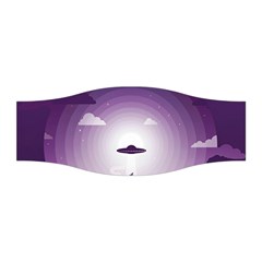 Ufo Illustration Style Minimalism Silhouette Stretchable Headband by Cendanart