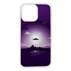 Ufo Illustration Style Minimalism Silhouette Iphone 14 Pro Max Tpu Uv Print Case by Cendanart