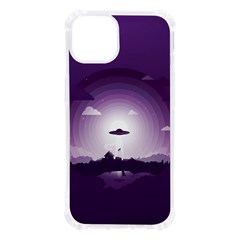 Ufo Illustration Style Minimalism Silhouette Iphone 13 Tpu Uv Print Case by Cendanart