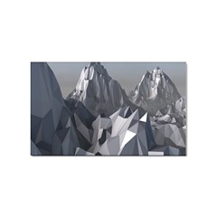 Gray Mountain Illustration Grey Mountain Digital Sticker Rectangular (100 Pack) by Cendanart