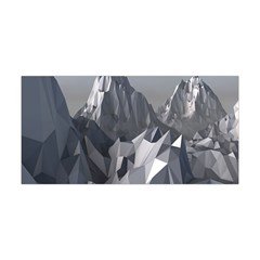 Gray Mountain Illustration Grey Mountain Digital Yoga Headband by Cendanart