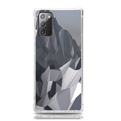 Gray Mountain Illustration Grey Mountain Digital Samsung Galaxy Note 20 Tpu Uv Case by Cendanart