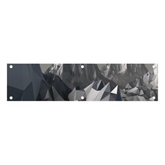 Gray Mountain Illustration Grey Mountain Digital Banner And Sign 4  X 1  by Cendanart