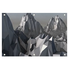 Gray Mountain Illustration Grey Mountain Digital Banner And Sign 6  X 4  by Cendanart