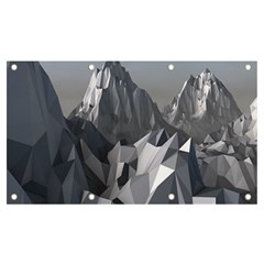 Gray Mountain Illustration Grey Mountain Digital Banner And Sign 7  X 4  by Cendanart