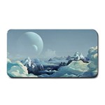 Mountain Covered Snow Mountains Clouds Fantasy Art Medium Bar Mat 16 x8.5  Bar Mat