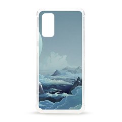 Mountain Covered Snow Mountains Clouds Fantasy Art Samsung Galaxy S20 6 2 Inch Tpu Uv Case