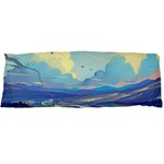 Mountains And Trees Illustration Painting Clouds Sky Landscape Body Pillow Case Dakimakura (Two Sides) Back