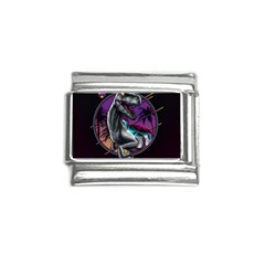 Style Dinosaur  80s Synth Retrowave Italian Charm (9mm) by Cendanart