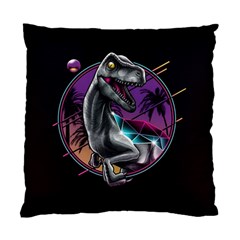 Style Dinosaur  80s Synth Retrowave Standard Cushion Case (two Sides)