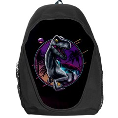 Style Dinosaur  80s Synth Retrowave Backpack Bag by Cendanart