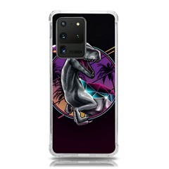 Style Dinosaur  80s Synth Retrowave Samsung Galaxy S20 Ultra 6 9 Inch Tpu Uv Case by Cendanart