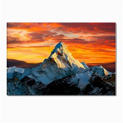 Snow Capped Mountain Himalayas Clouds Landscape Nature Postcard 4 x 6  (pkg Of 10) by Cendanart