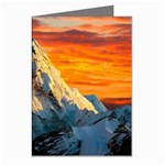 Snow Capped Mountain Himalayas Clouds Landscape Nature Greeting Cards (Pkg of 8) Left