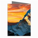 Snow Capped Mountain Himalayas Clouds Landscape Nature Greeting Cards (Pkg of 8) Right