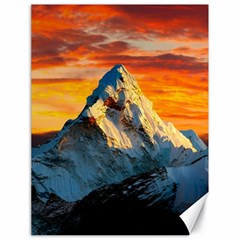 Snow Capped Mountain Himalayas Clouds Landscape Nature Canvas 18  X 24  by Cendanart