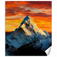 Snow Capped Mountain Himalayas Clouds Landscape Nature Canvas 20  X 24  by Cendanart