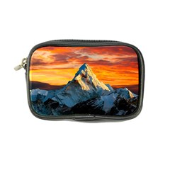 Snow Capped Mountain Himalayas Clouds Landscape Nature Coin Purse by Cendanart