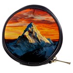 Snow Capped Mountain Himalayas Clouds Landscape Nature Mini Makeup Bag Front