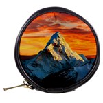 Snow Capped Mountain Himalayas Clouds Landscape Nature Mini Makeup Bag Back