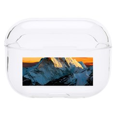 Snow Capped Mountain Himalayas Clouds Landscape Nature Hard Pc Airpods Pro Case by Cendanart