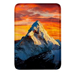 Snow Capped Mountain Himalayas Clouds Landscape Nature Rectangular Glass Fridge Magnet (4 Pack) by Cendanart