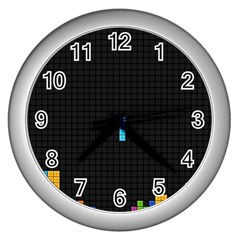 Tetris Game Wall Clock (silver)