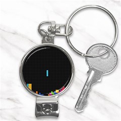 Tetris Game Nail Clippers Key Chain by Cendanart