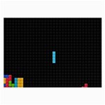 Tetris Game Large Glasses Cloth Front