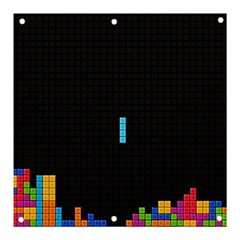 Tetris Game Banner And Sign 3  X 3  by Cendanart