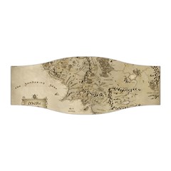 Retro Vintage Gray Map Middle Earth Stretchable Headband by Cendanart