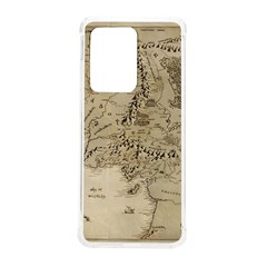 Retro Vintage Gray Map Middle Earth Samsung Galaxy S20 Ultra 6 9 Inch Tpu Uv Case by Cendanart