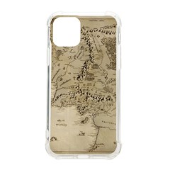 Retro Vintage Gray Map Middle Earth Iphone 11 Pro 5 8 Inch Tpu Uv Print Case