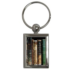 Assorted Color Books Old Macro Key Chain (rectangle) by Cendanart