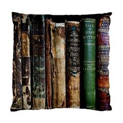 Assorted Color Books Old Macro Standard Cushion Case (two Sides) by Cendanart