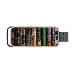 Assorted Color Books Old Macro Portable Usb Flash (one Side) by Cendanart