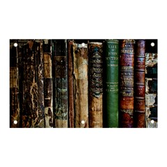 Assorted Color Books Old Macro Banner And Sign 5  X 3  by Cendanart