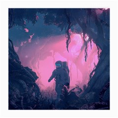 Beeple Astronaut Spacesuit 3d Digital Art Artwork Jungle Medium Glasses Cloth by Cendanart