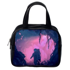 Beeple Astronaut Spacesuit 3d Digital Art Artwork Jungle Classic Handbag (one Side) by Cendanart