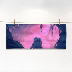 Beeple Astronaut Spacesuit 3d Digital Art Artwork Jungle Hand Towel by Cendanart