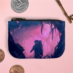 Beeple Astronaut Spacesuit 3d Digital Art Artwork Jungle Mini Coin Purse by Cendanart